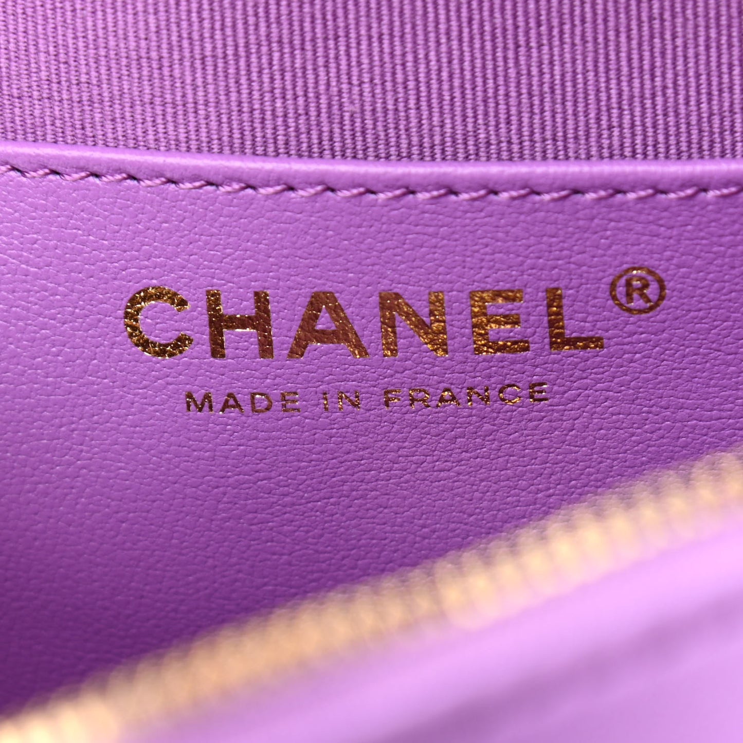 Lambskin Quilted CC In Love Heart Bag Purple