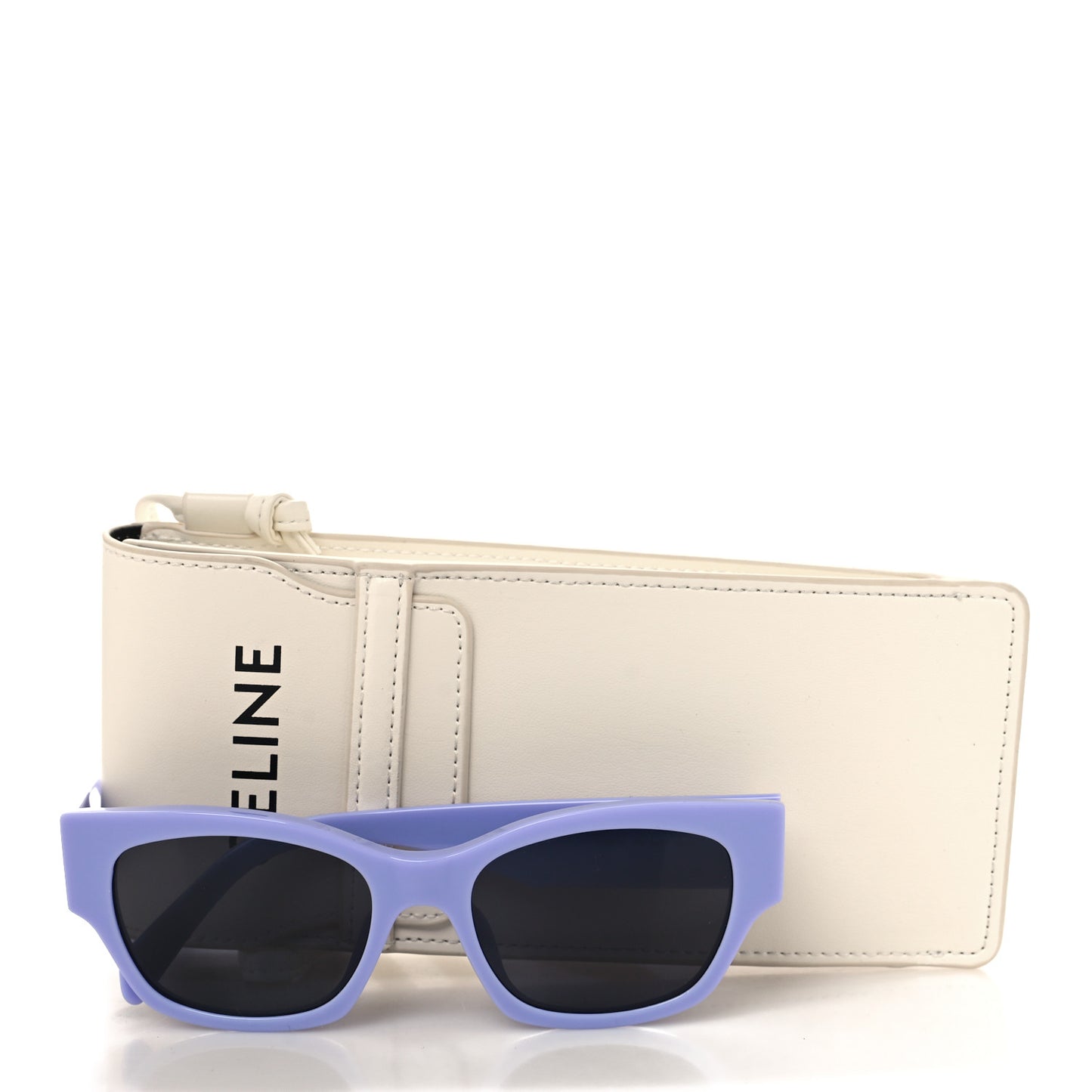 Acetate Cat Eye Sunglasses CL40197U Shiny Lilac Smoke