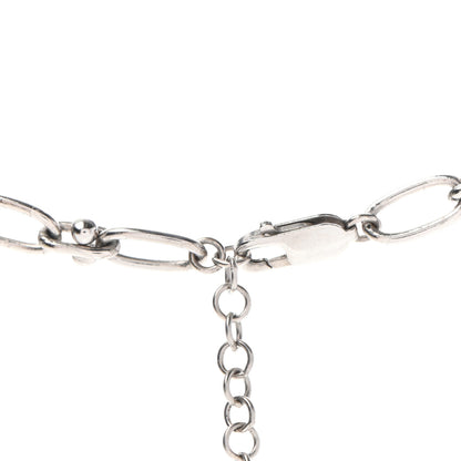 Chanel Crystal Bee Pendant Necklace Silver Multicolor 4 of 6