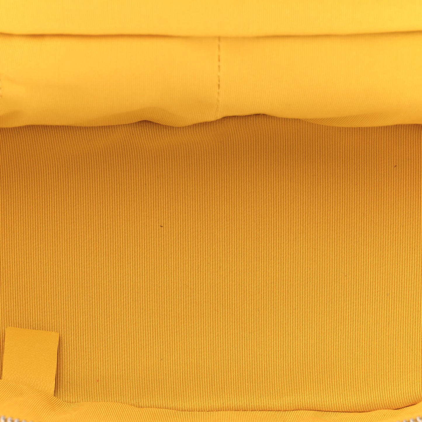 Crumpled Calfskin PVC Quilted Backpack Yellow