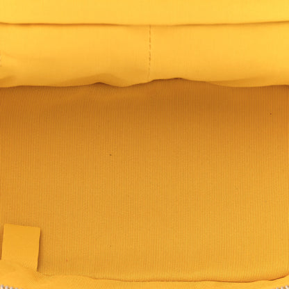 Chanel Crumpled Calfskin PVC Quilted Backpack Yellow 6 of 13