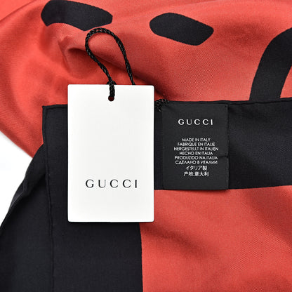 Gucci Silk GG Diamond Square Scarf Red 3 of 4