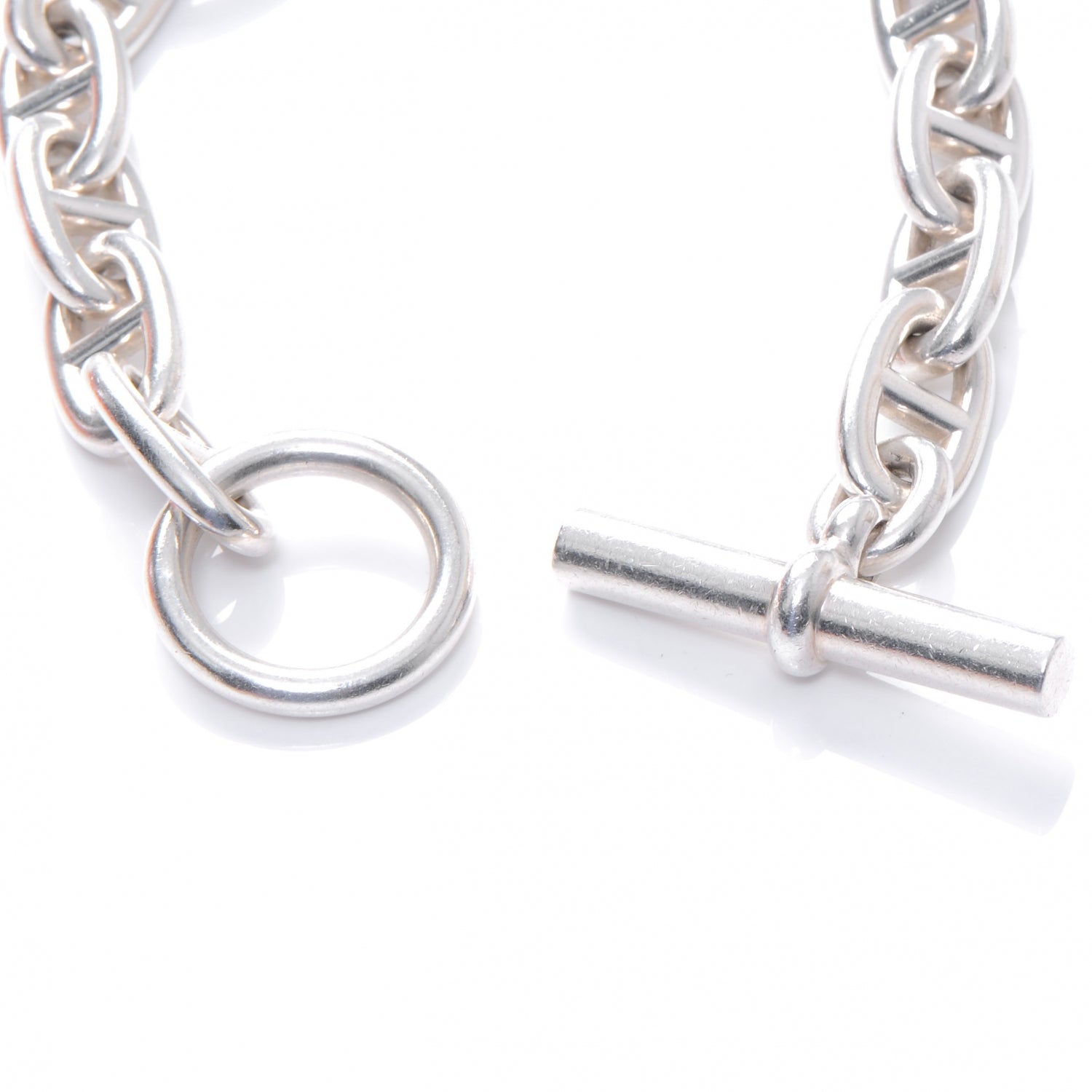 Hermes Sterling Silver MM Chaine d'Ancre Bracelet 3 of 5