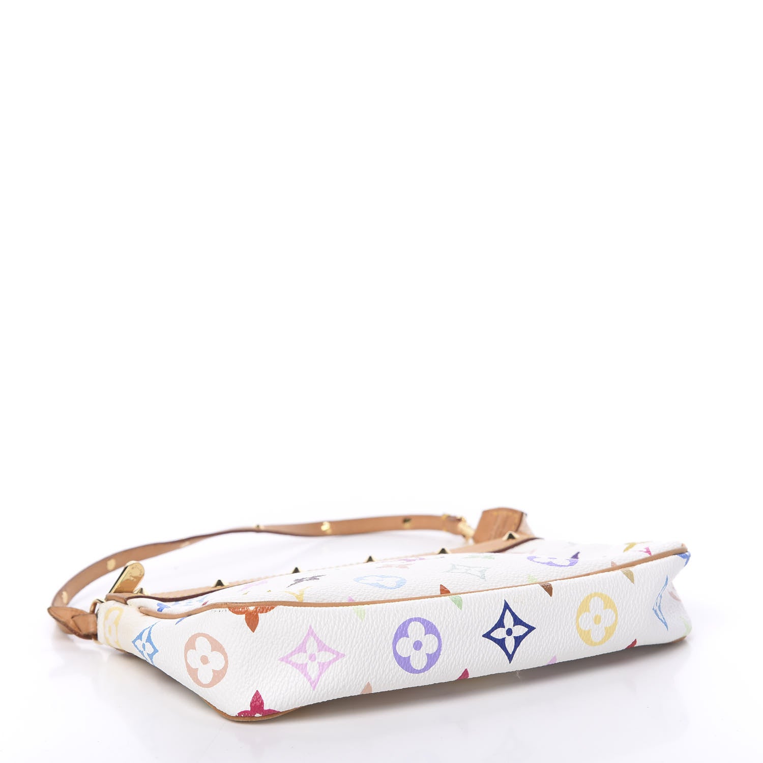 Louis Vuitton Monogram Multicolor Pochette Accessories White 4 of 11