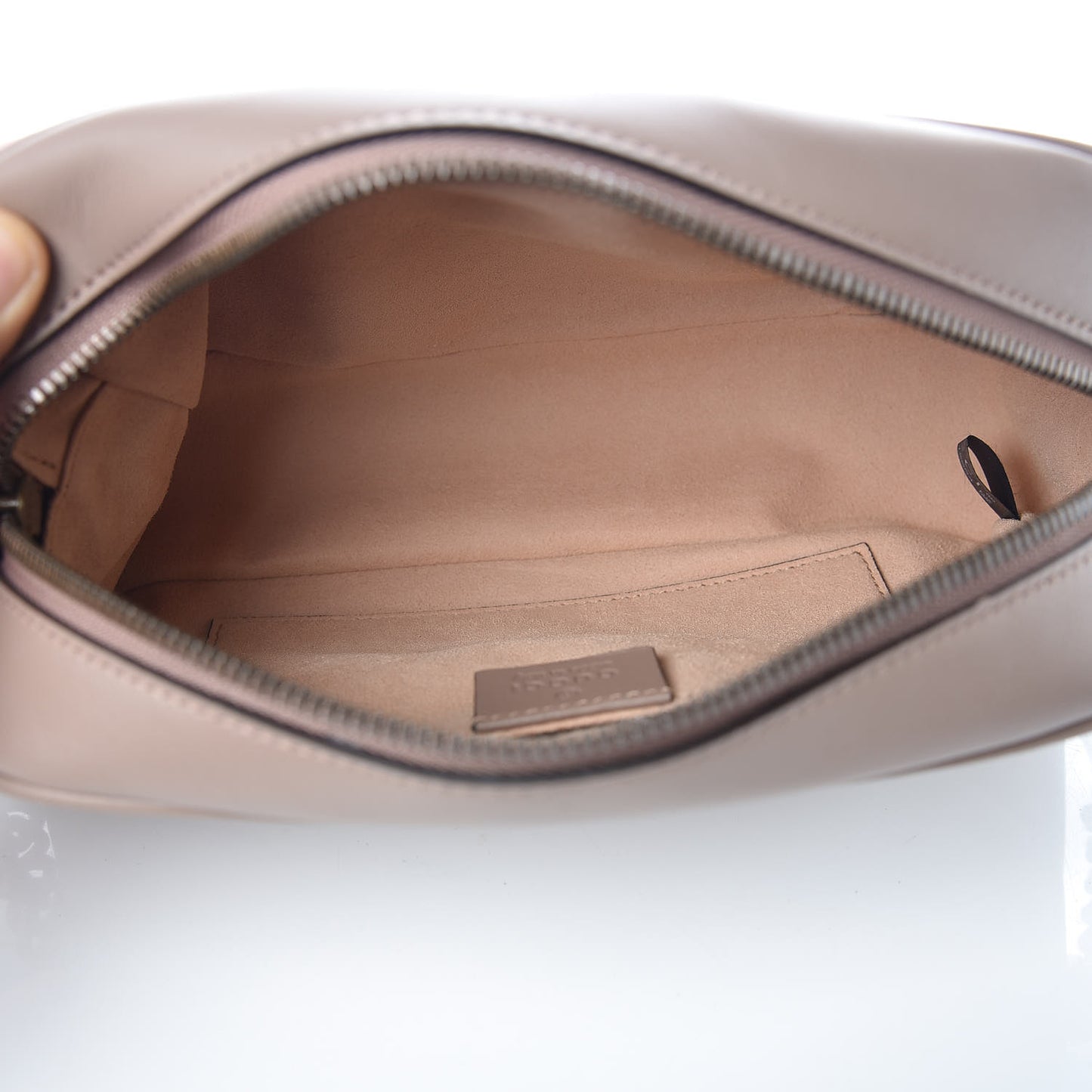 Calfskin Matelasse Small GG Marmont Chain Shoulder Bag Taupe