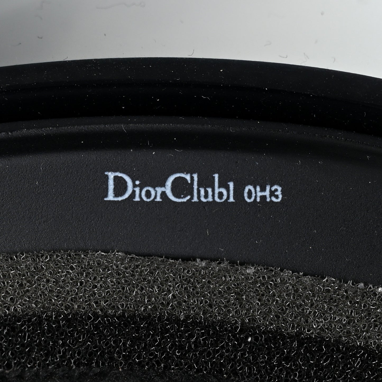 Mirrored DiorClub1 Sun Visor Black