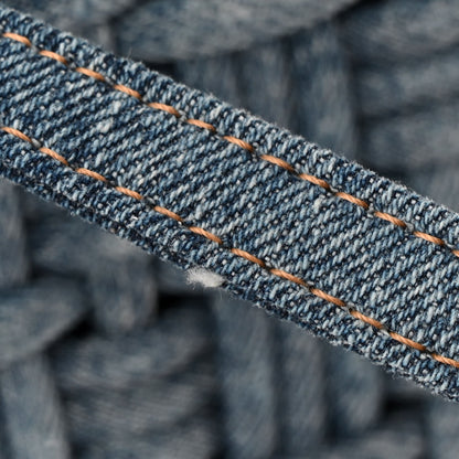 Balenciaga Washed Frayed Denim Braided XS Bistro Basket Blue 12 of 12