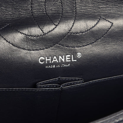 Chanel Aged Calfskin Quilted 2.55 Reissue 226 Flap Navy Blue 6 of 10