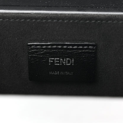 Fendi Vitello Grace Light Logo Horizontal Box Crossbody Bag Black 6 of 17