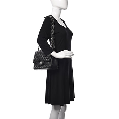 Chanel Caviar Quilted Jumbo Double Flap Black 2 of 10