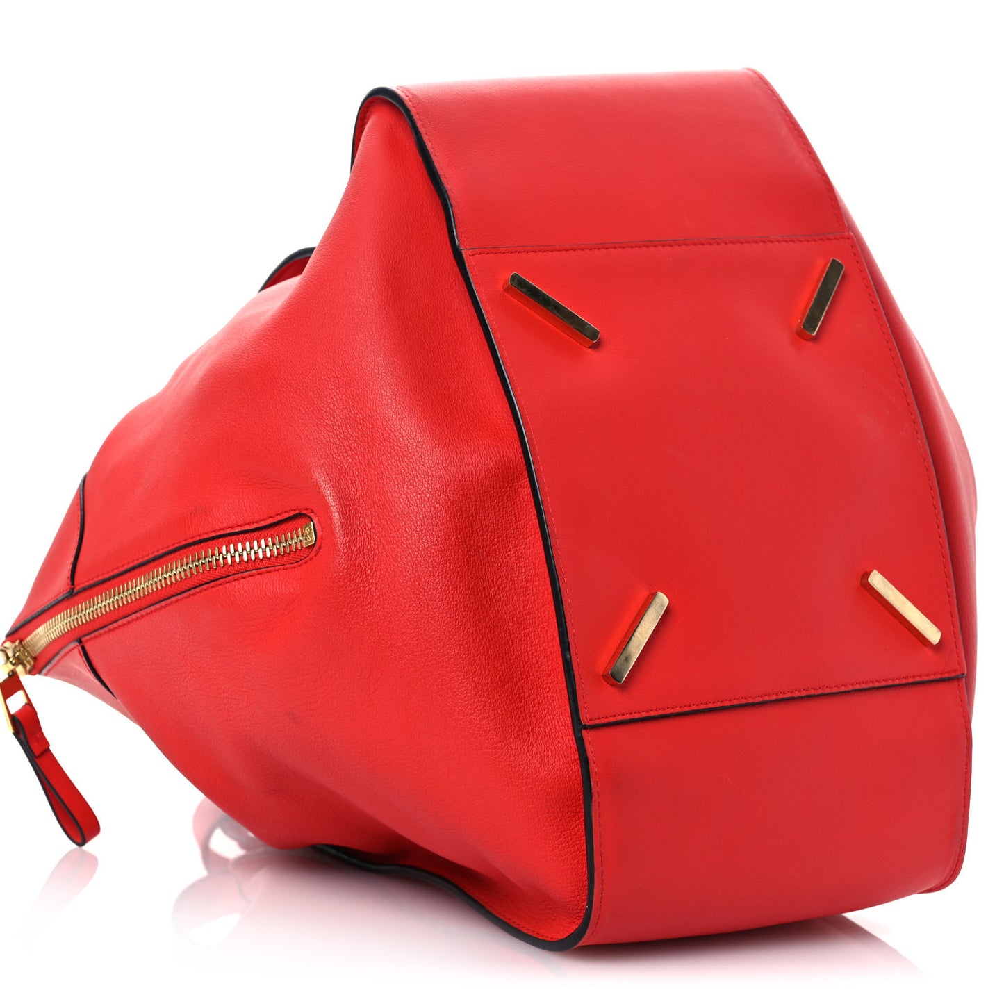 Calfskin Medium Hammock Shoulder Bag Scarlet Red