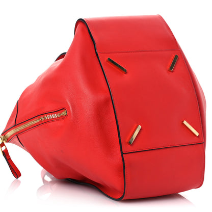 Loewe Calfskin Medium Hammock Shoulder Bag Scarlet Red 9 of 17