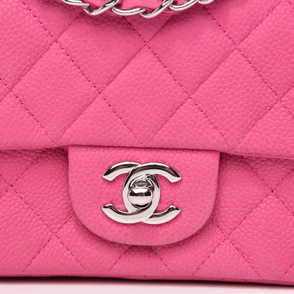 Chanel Iridescent Caviar Quilted Mini Rectangular Flap Pink 8 of 15