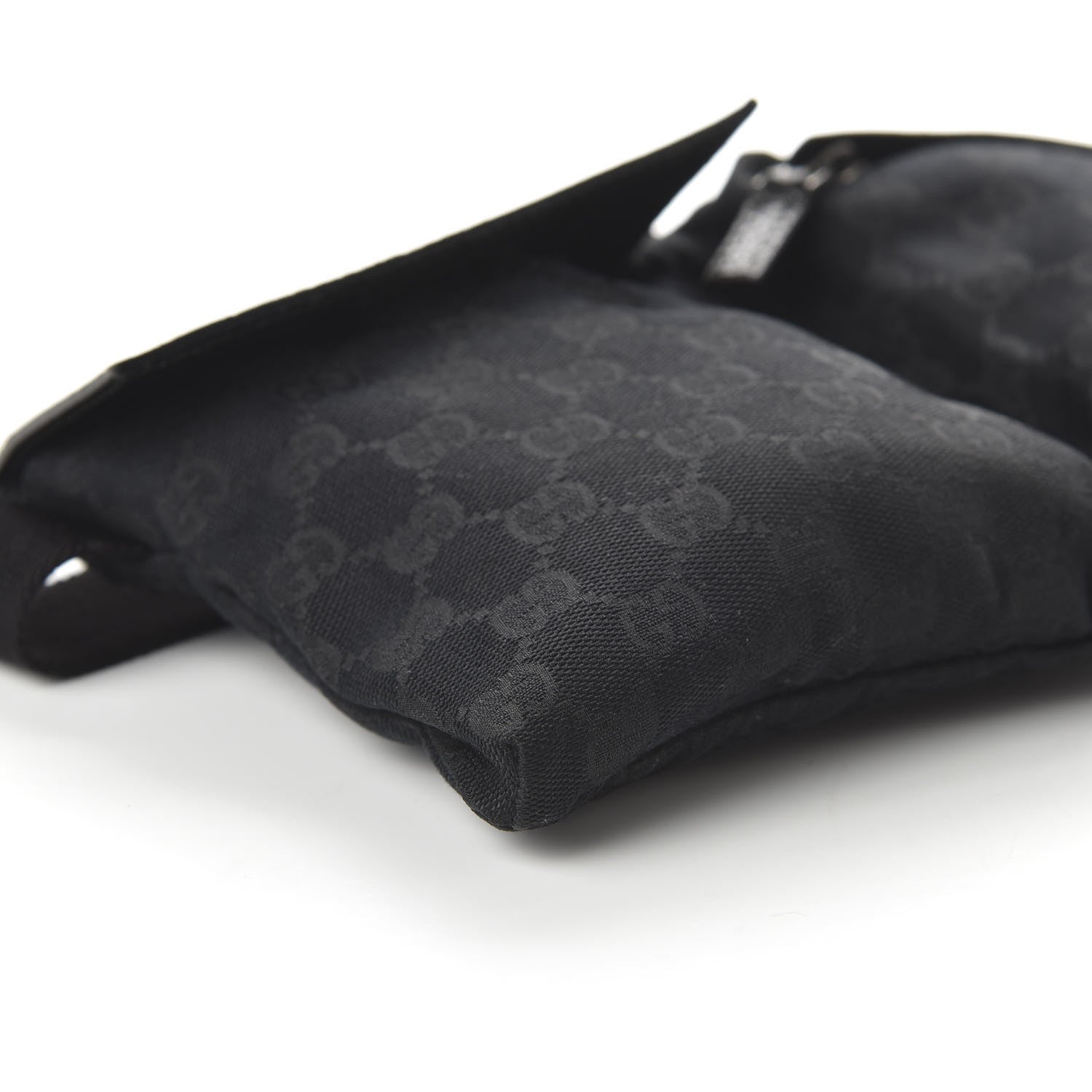 Gucci GG Monogram Double Pocket Belt Bag Black 6 of 10