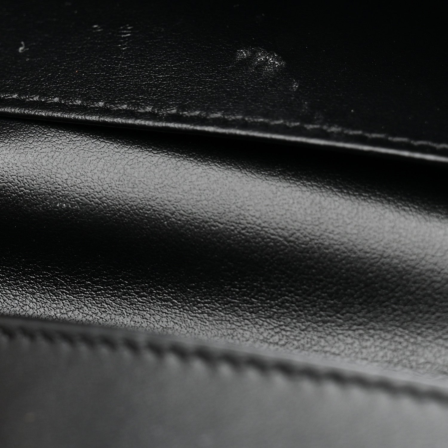 Celine Grained Calfskin Large Multifunction Strap Wallet Black 7 of 7