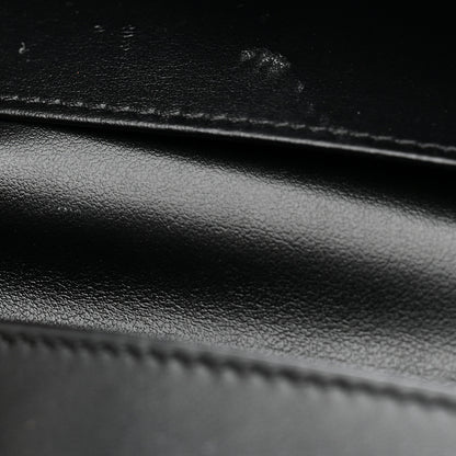Celine Grained Calfskin Large Multifunction Strap Wallet Black 7 of 7