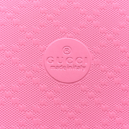 Gucci Rubber Logo Stamped Mens Slide Sandals 11 Fuchsia 7 of 9