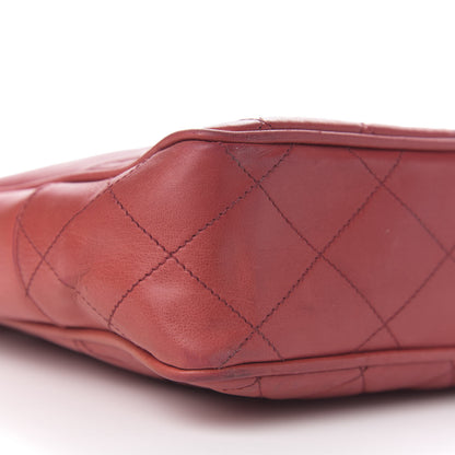 Chanel Lambskin Quilted Tote Red 9 of 11