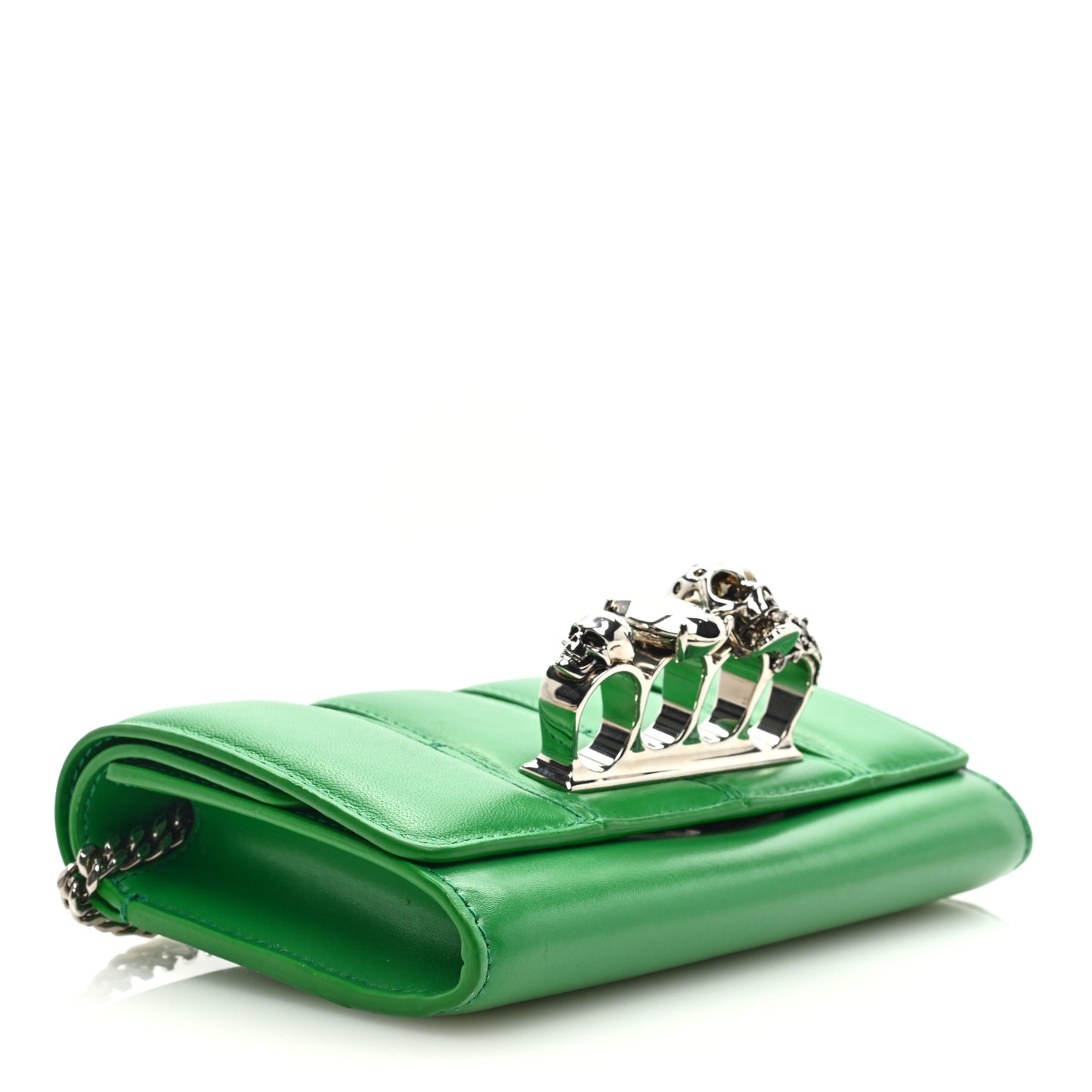 Calfskin Small Slash Bag Bright Green