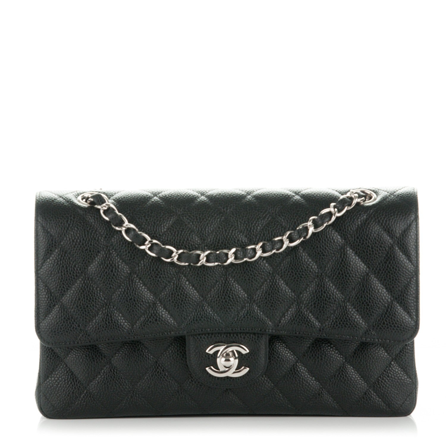Chanel Caviar Quilted Medium Double Flap Black 1 of 8