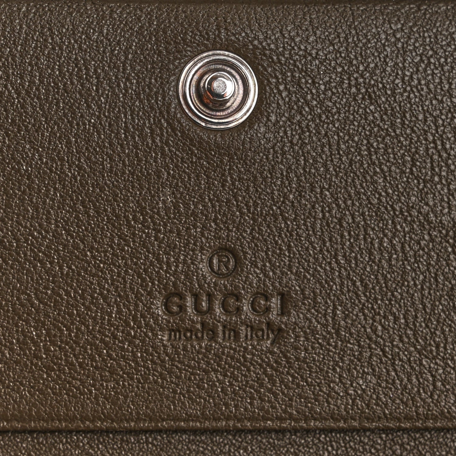 Gucci Sakai Be Green Calfskin Diagonal Stitched Blondie Card Case Wallet Cuir 6 of 8