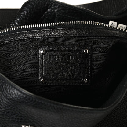 Prada Vitello Daino Tote Black 6 of 13