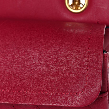Chanel Sheepskin Chevron Quilted 2.55 Reissue 226 Flap Dark Pink 14 of 15