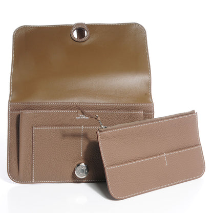 Hermes Togo Dogon Combined Wallet Etoupe 9 of 9