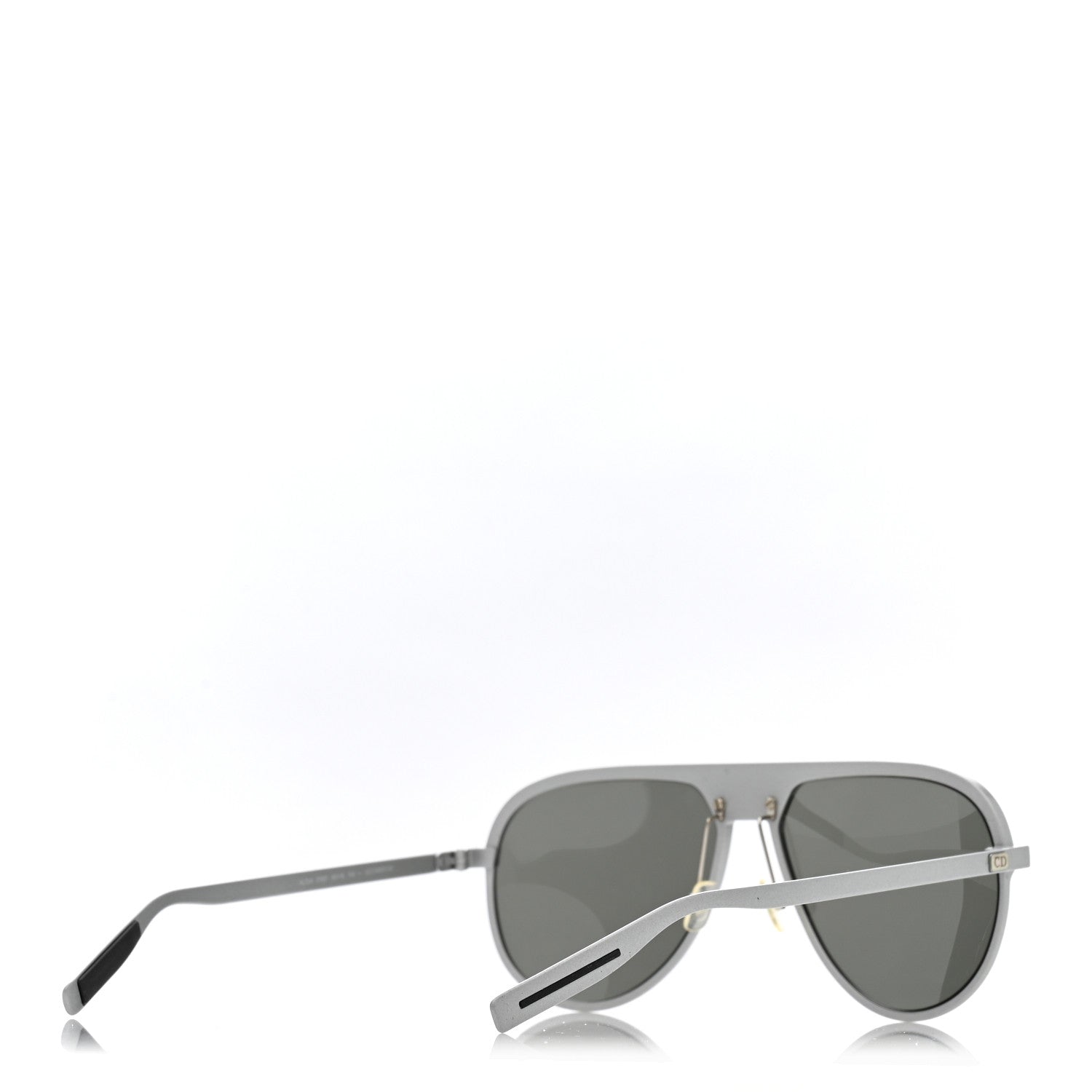 Christian Dior Homme Mens Aviator Sunglasses Silver 4 of 7