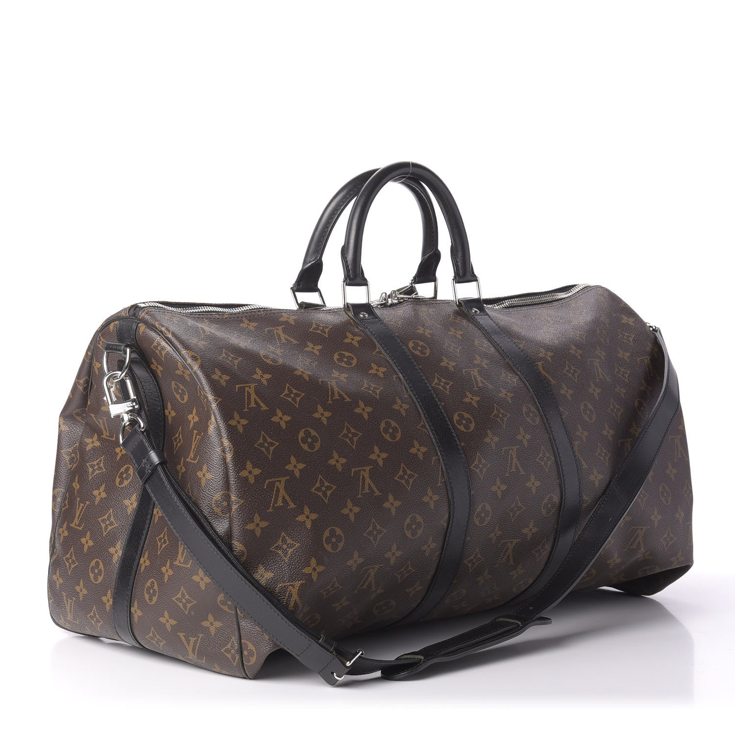 Louis Vuitton Monogram Macassar Keepall Bandouliere 55 2 of 10