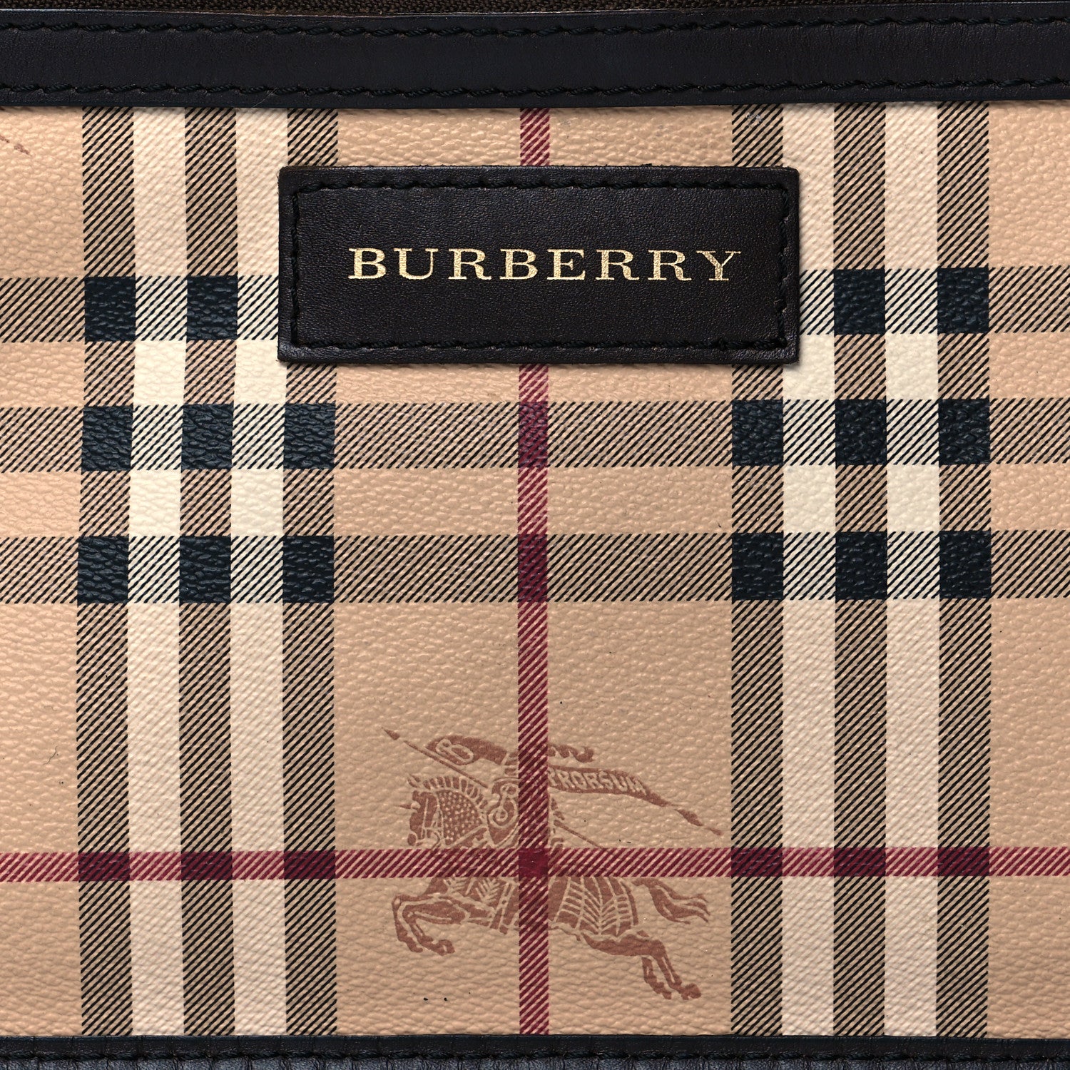 Burberry Haymarket Check Pouch Chocolate 7 of 12