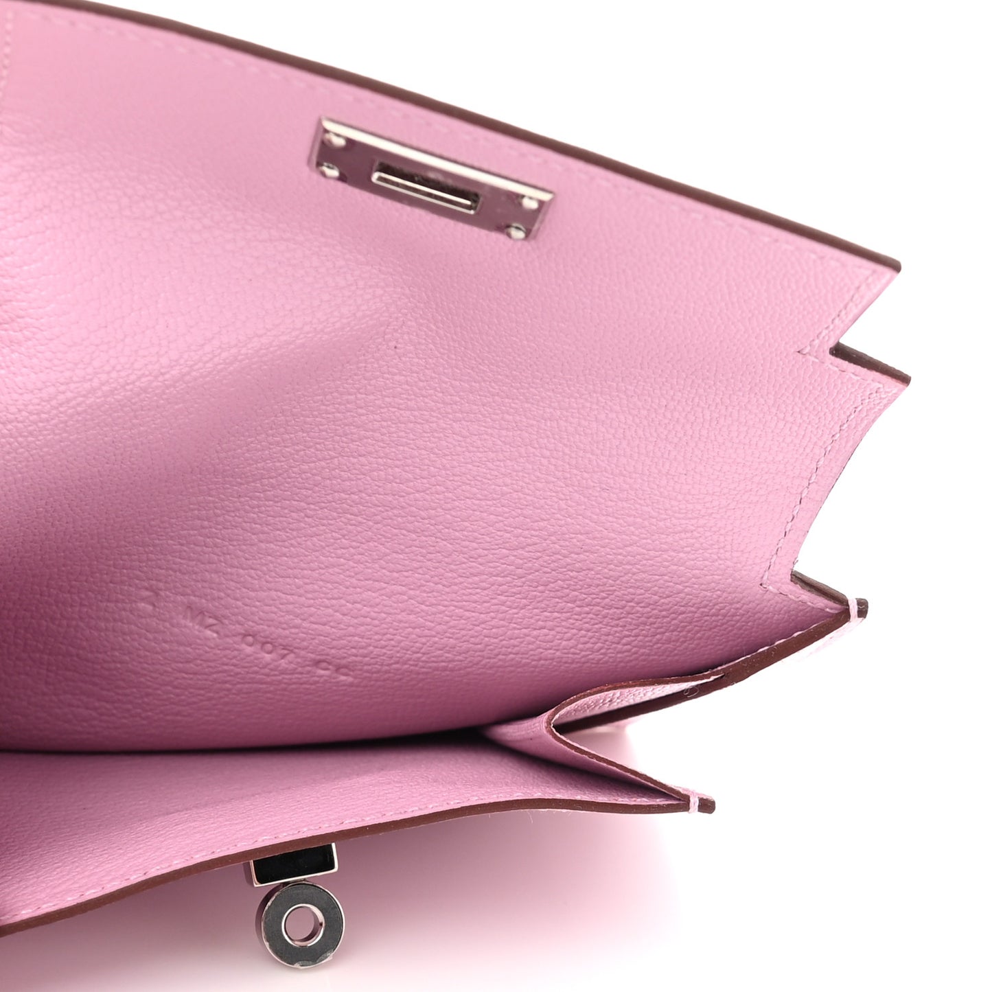 Chevre Mysore Kelly Pocket Compact Wallet Mauve Sylvestre
