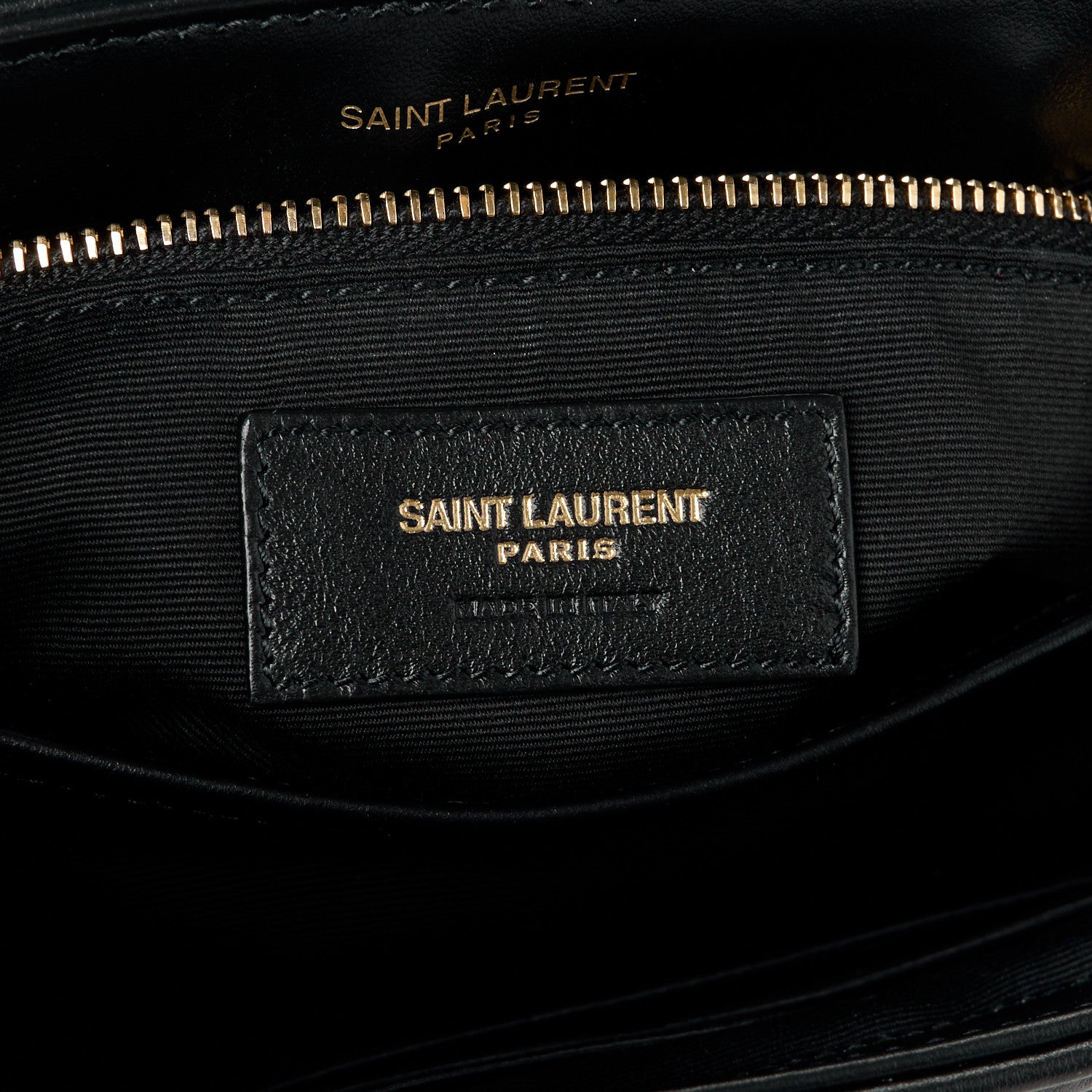 Saint Laurent Calfskin Y Quilted Monogram Toy Loulou Crossbody Bag Black 6 of 12