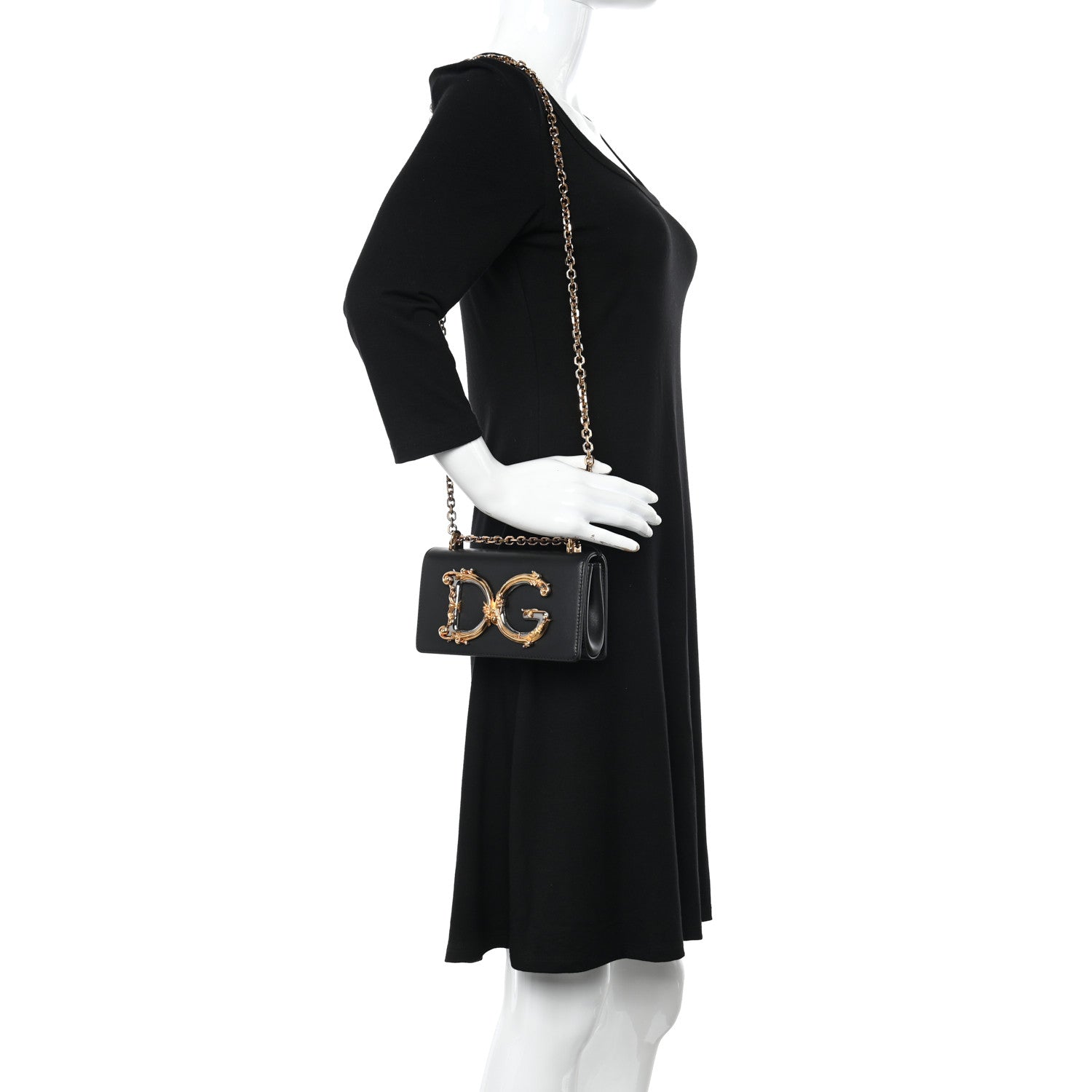 Dolce & Gabbana Nappa DG Girls Shoulder Bag Black 2 of 11