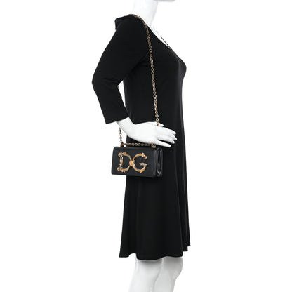 Dolce & Gabbana Nappa DG Girls Shoulder Bag Black 2 of 11