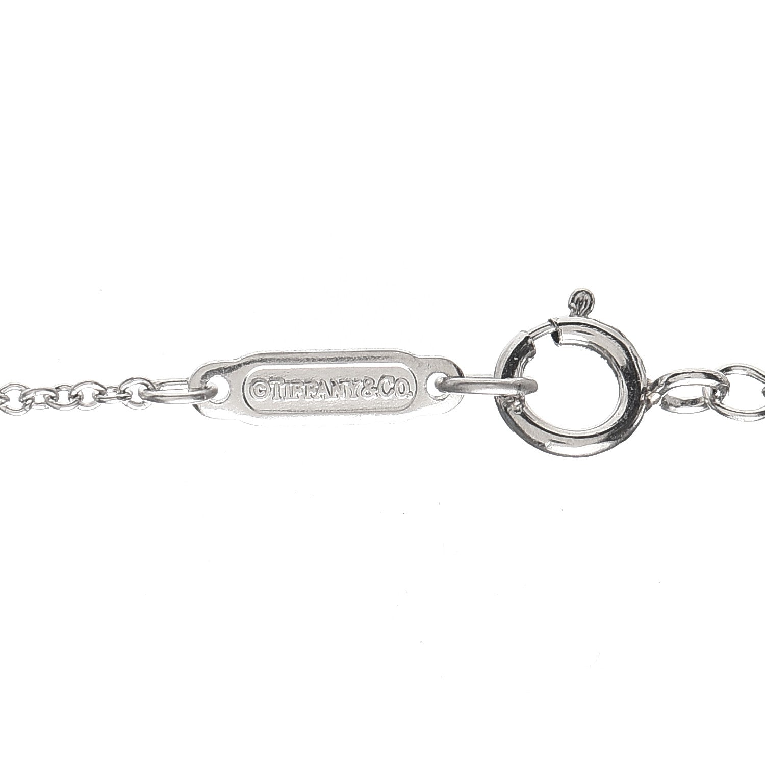 Tiffany Platinum Diamond Large Heart Lock Pendant Necklace 5 of 6