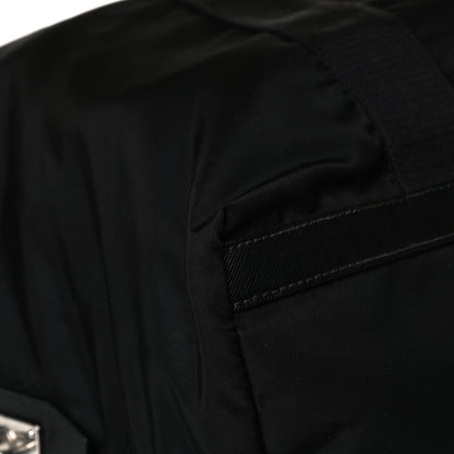 Prada Tessuto Nylon Saffiano Carry On Travel Bag Black 10 of 13