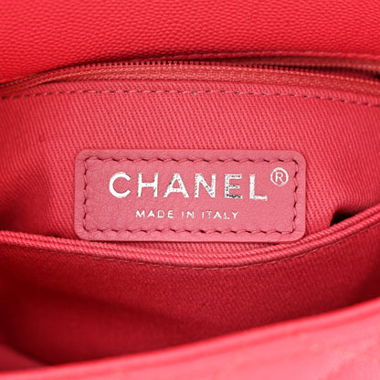 Chanel Caviar Quilted Incognito Extra Mini Coco Handle Flap Pink 6 of 10