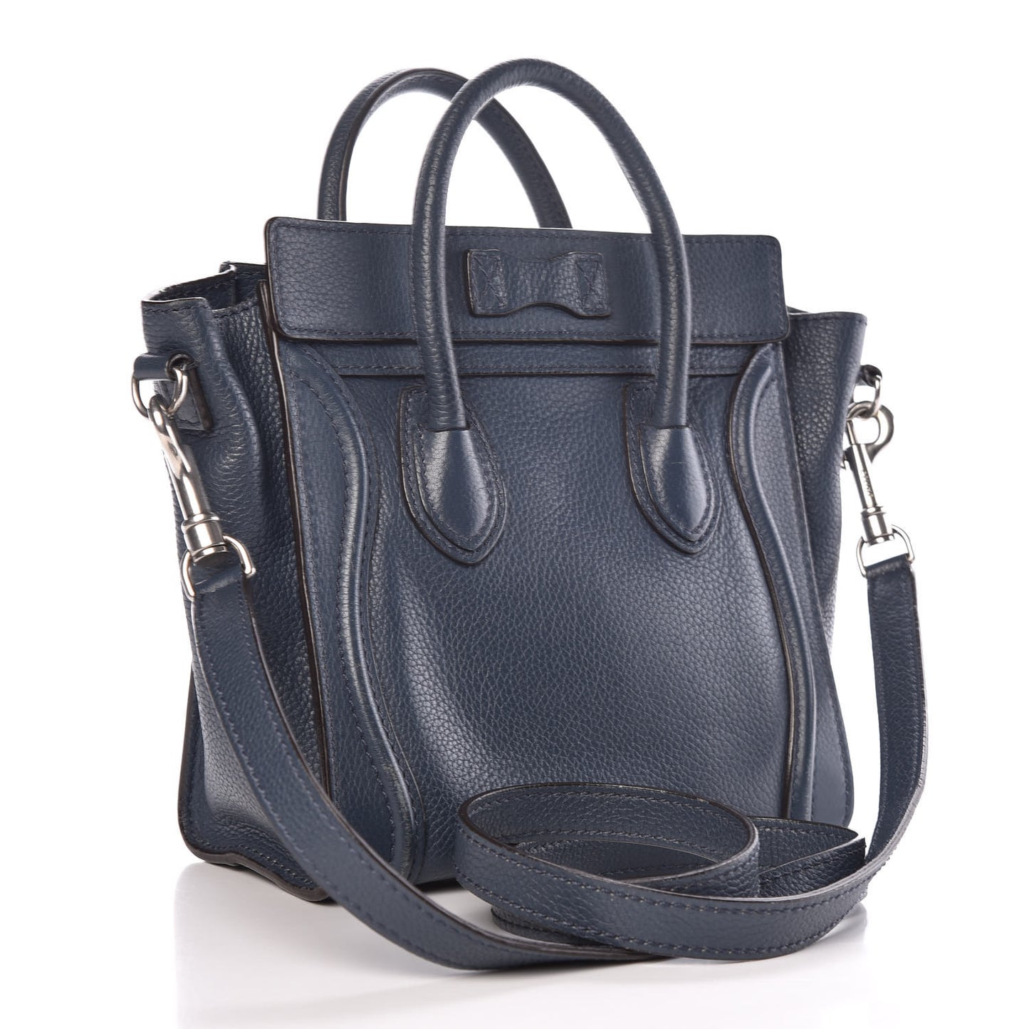 Drummed Calfskin Nano Luggage Orage