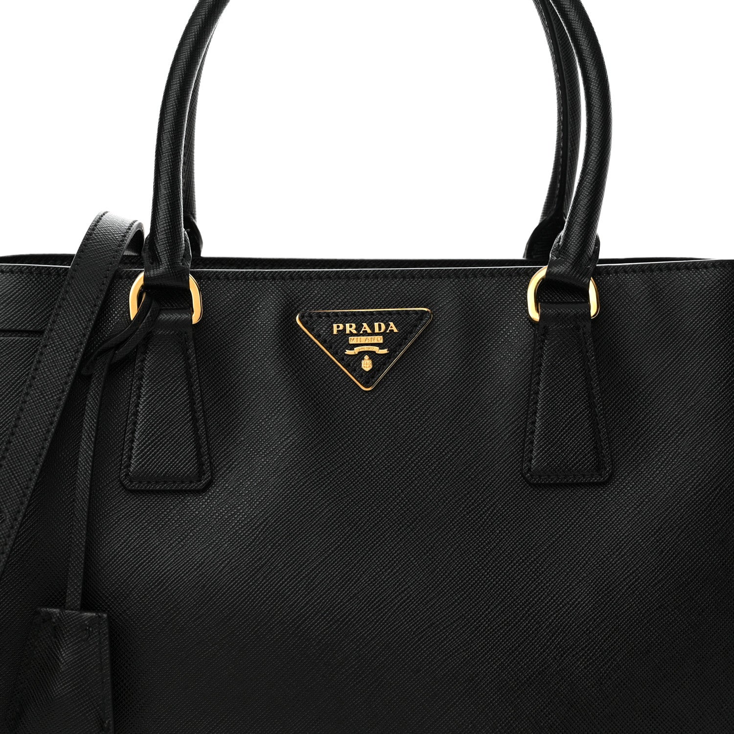 Prada Saffiano Lux Medium Tote Black 8 of 10