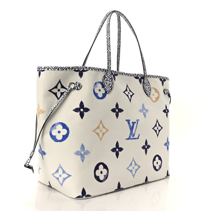 Louis Vuitton Monogram Canvas By The Pool Hamptons 2.0 Neverfull GM Blue 4 of 9