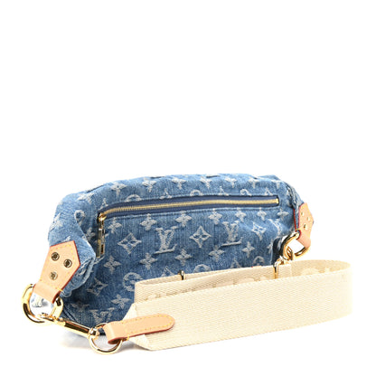 Louis Vuitton Monogram Denim High Rise Bumbag Blue 3 of 9