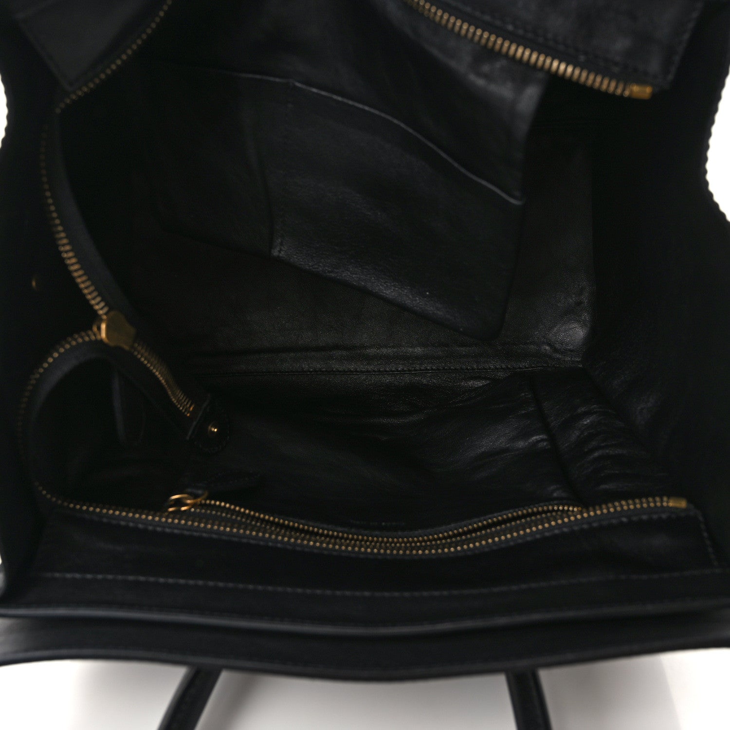 Celine Twill Smooth Calfskin Houndstooth Mini Luggage Dune Black 5 of 12