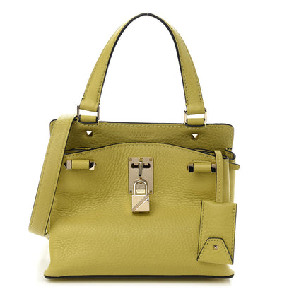 Valentino Garavani Pebbled Calfskin Small Joylock Satchel Certosa 1 of 8