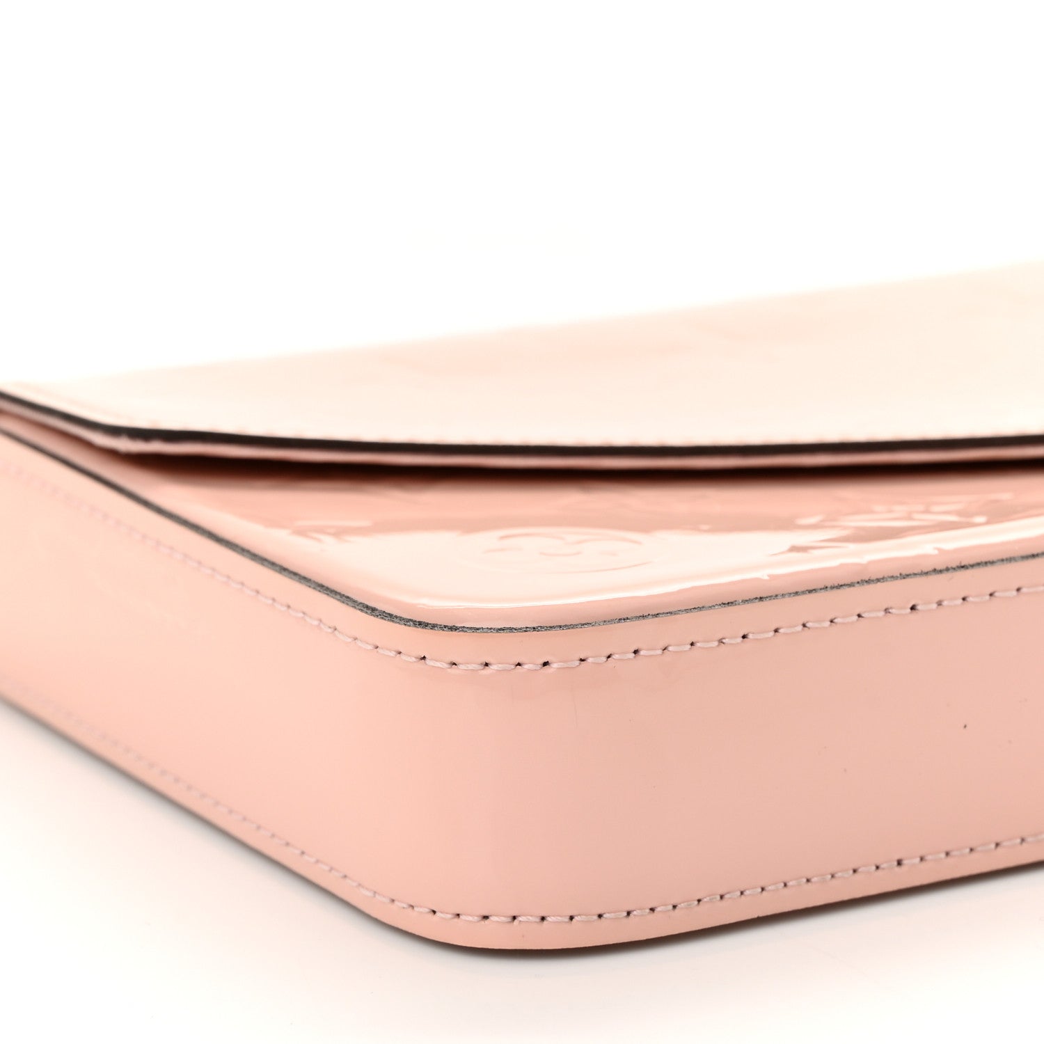 Louis Vuitton Vernis Felicie Chain Wallet Rose Ballerine 8 of 9