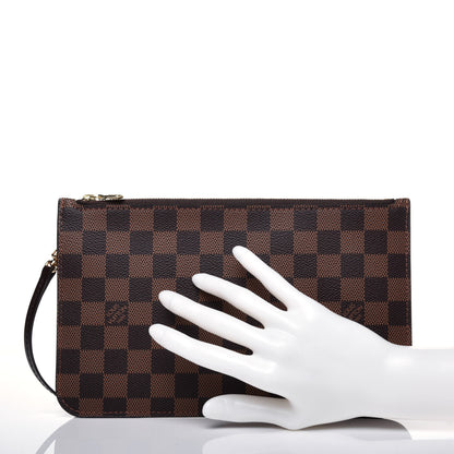Louis Vuitton Damier Ebene Neverfull MM GM Pochette 2 of 12