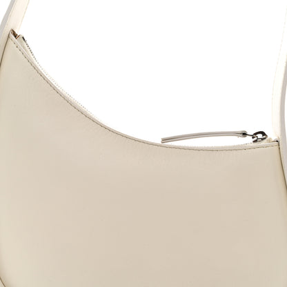 The Row Smooth Calfskin Half Moon Shoulder Bag New Ivory 7 of 9