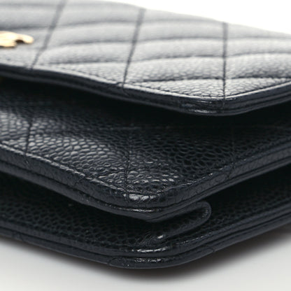Chanel Caviar Quilted Wallet On Chain WOC Black 9 of 10