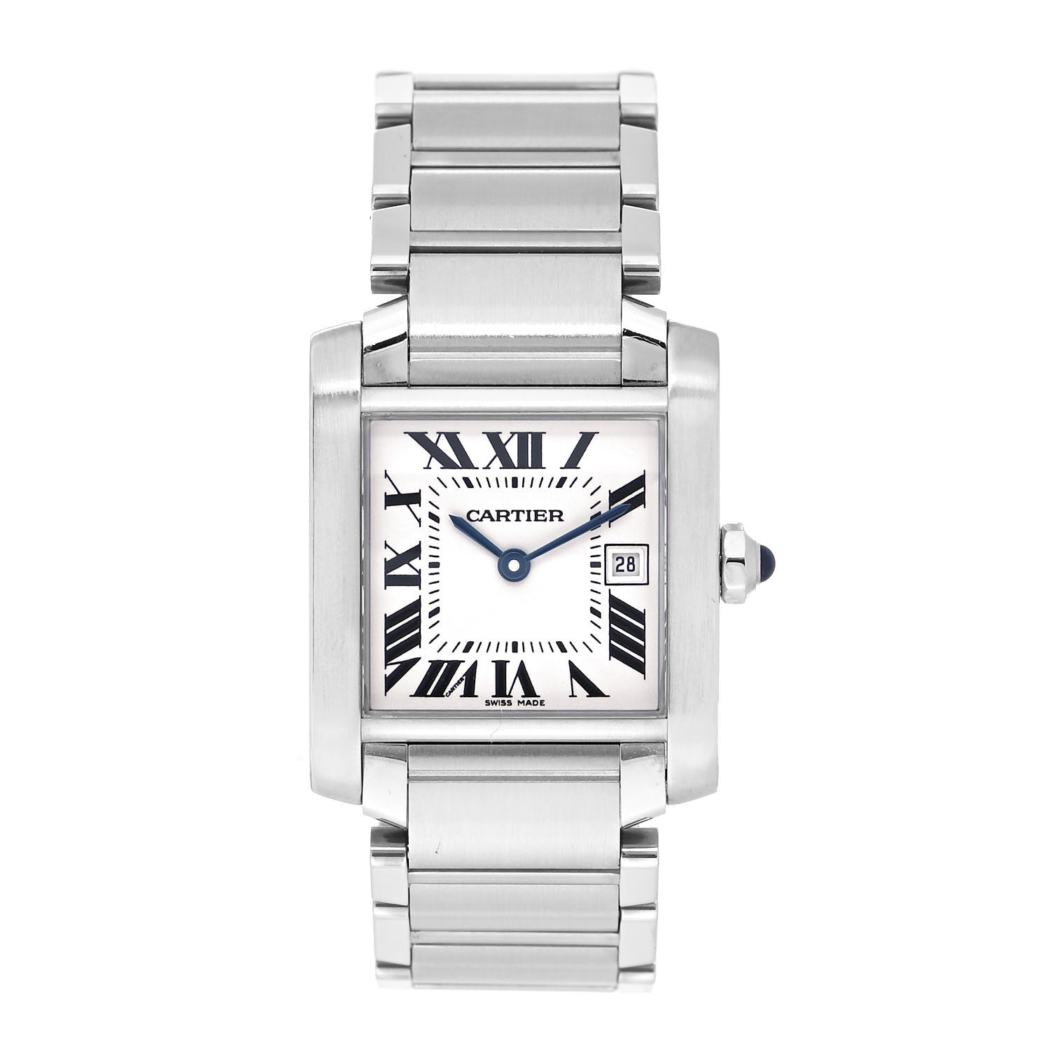 Cartier Stainless Steel 25mm Tank Francaise Quartz Watch 1 of 4