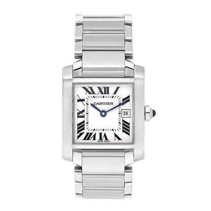Cartier Stainless Steel 25mm Tank Francaise Quartz Watch 1 of 4